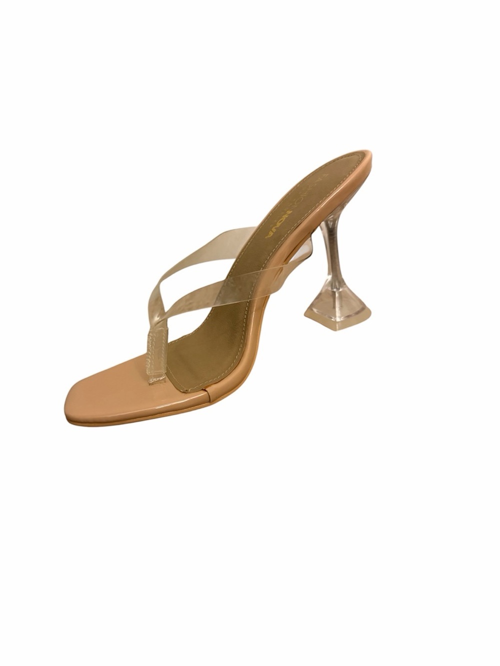 Fashion Noah clear thong heels size 8 New